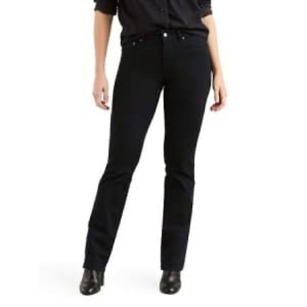 Levi's 505 Straight Leg Black Jeans